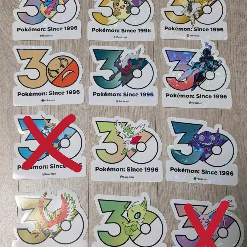 [BUNJANG] Pokemon 30th Anniversary Logo Sticker / 포켓몬 30주년 로고 스티커