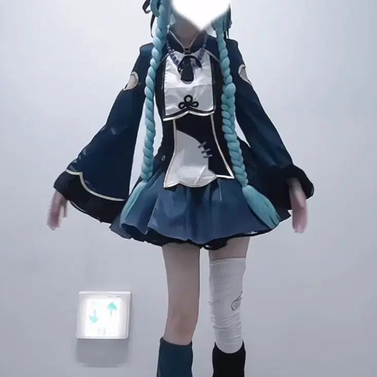 [BUNJANG] Jiangshi Miku Cosplay Costume Full Set / 강시미쿠 코스프레 의상 풀셋