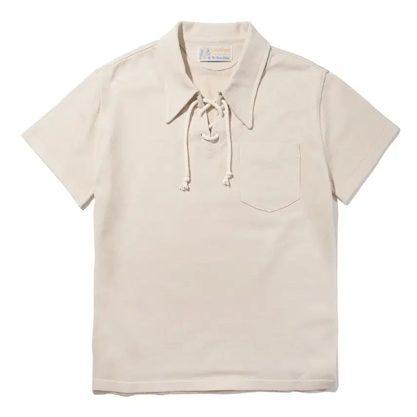 [BUNJANG] Lofty Opus Lace Polo Shirt Ecru / [40] 로프티 오퍼스 레이스 폴로 셔츠 에크루