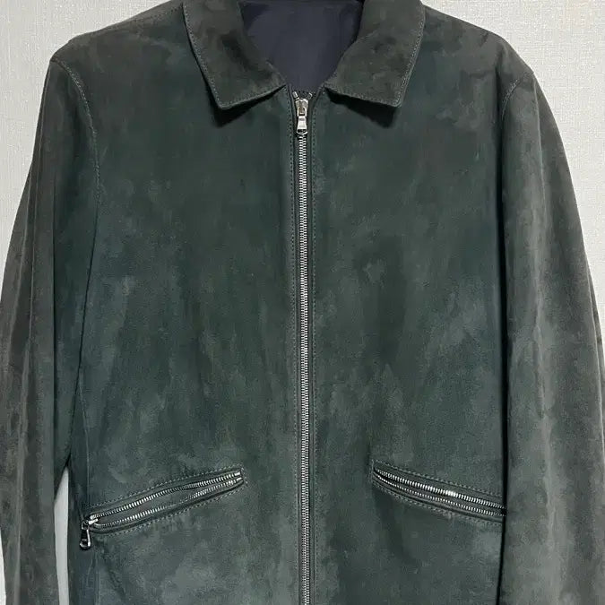 [BUNJANG] Solid Homme 16SS Suede Jacket Dark Green Size 46 / 우영미 솔리드옴므 16ss 스웨이드 자켓 다크그린 46사이즈