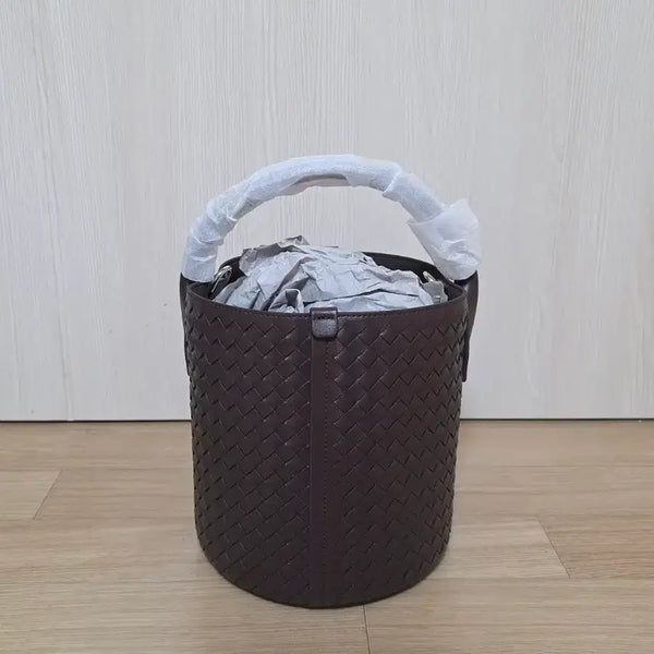 [BUNJANG] Real Cowhide Leather Basket Bag / 리얼 소가죽 바스켓(버킷)백/정가 10만 초반대