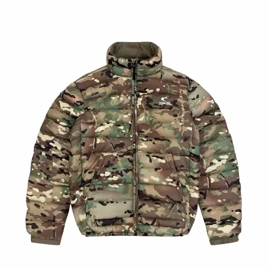 [BUNJANG] What's the Use Camo Padded Jacket M / 왓츠더유즈 카모 패딩 m