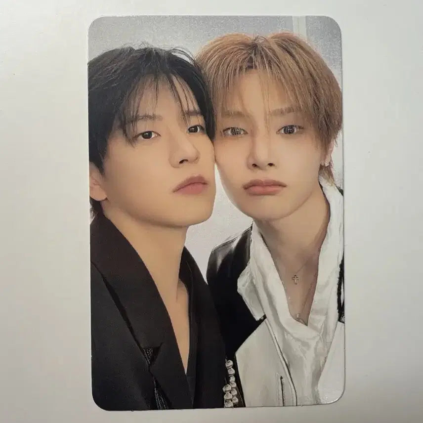 [BUNJANG] Stray Kids Run It Check Shirt Unit Photocard Seungmin + I.N / 스트레이 키즈 런잇 체크셔츠 유닛포카 승민+아이엔