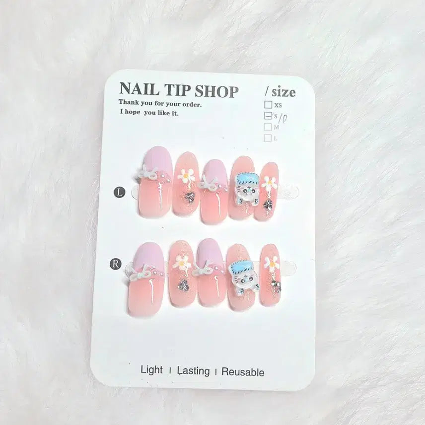 [BUNJANG] Handmade Nail Tips Set / 수제네일팁 판매 (s 사이즈, 사진 2장임)