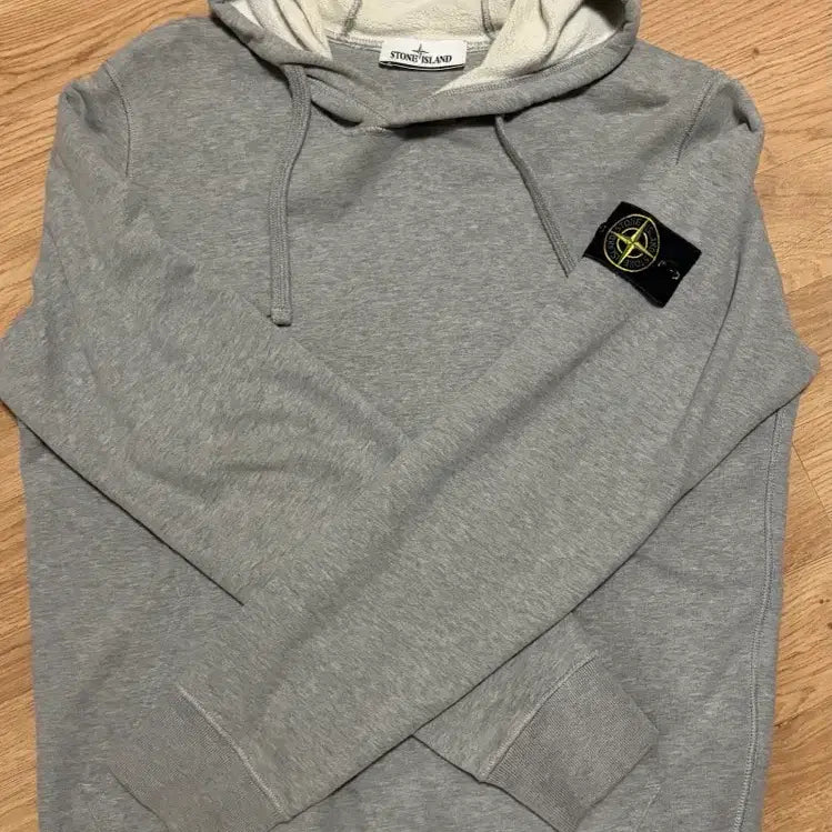 [BUNJANG] Stone Island Grey Hoodie M / 스톤 아일랜드 그레이 후드티 M