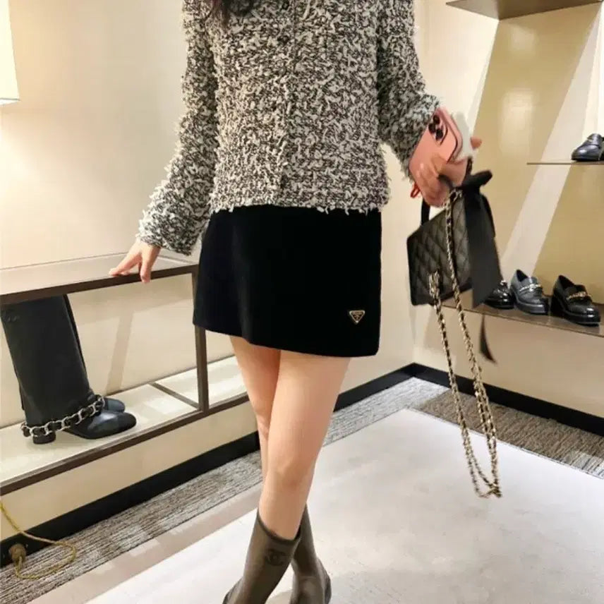 [BUNJANG] MYICON La Belle Epoque Tweed Jacket - Size S / 마이아이코 라 벨르 에포크 트위드 자켓 S 판매합니다.새상품!