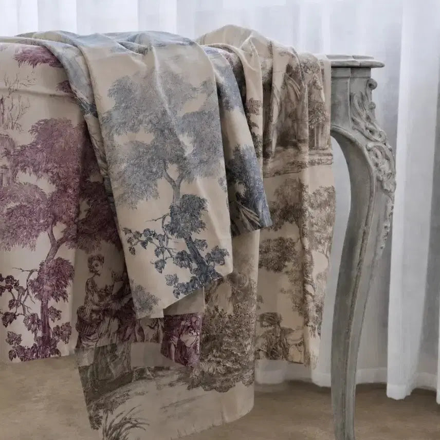 [BUNJANG] Toile de Jouy Fabric Panel - Gris (Grey) / 프랑스 뜨왈 드 주이(Toile de Jouy) 패브릭_그리 색상만 남음