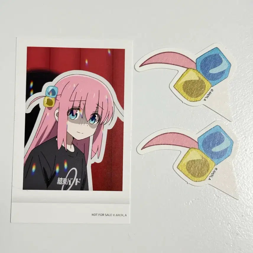 [BUNJANG] Bocchi the Rock! Animate Collaboration Cafe Hitori Photocard & Dessert Picks Set / 애니메이트 봇치더록 콜라보 카페 특전 히토리