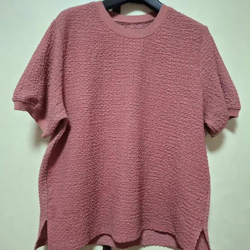[BUNJANG] Women's Pleated Short Sleeve T-Shirt / 여성 주름 반팔 티셔츠 95    66날씬77
