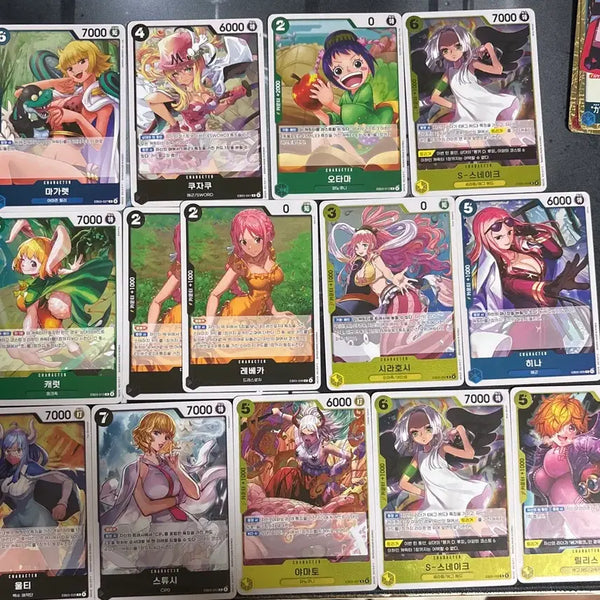 [BUNJANG] One Piece Heroines Card Rare Set (17 Cards) / 원피스 히로인즈 카드 레어 17장 세트