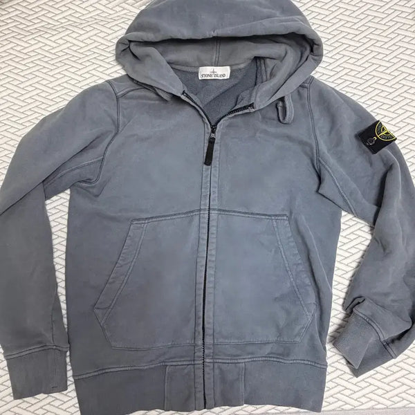 [BUNJANG] Stone Island Hooded Zip-Up Sweatshirt Size S / 스톤아일랜드 후드 집업 S