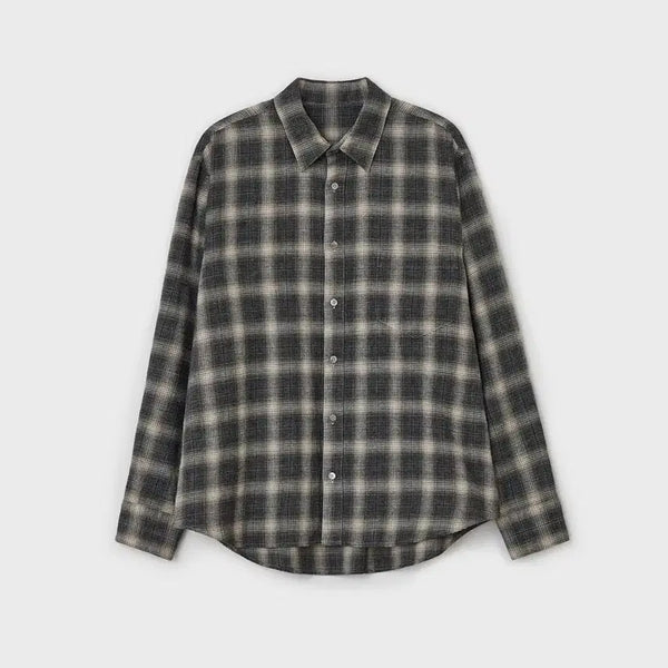 [BUNJANG] Belliere Hayes Check Shirt Grey Size 95 / 벨리에 치코셔츠 헤이즈 그레이 95 (03) 사이즈