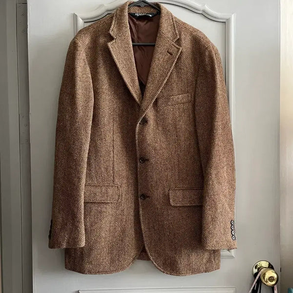 [BUNJANG] Polo Ralph Lauren 3-Button Herringbone Blazer - L Size / 폴로랄프로렌  3버튼 헤링본 울100 블레이저 L사이즈