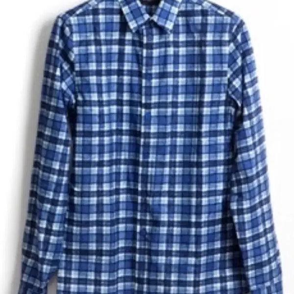 [BUNJANG] Givenchy Tartan Blue Check Shirt / 지방시 / 타탄 블루체크 셔츠 블루 / 40