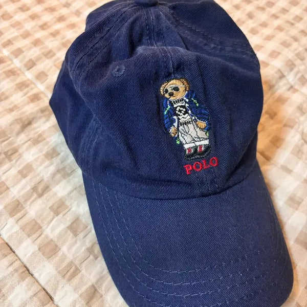 [BUNJANG] Polo Ralph Lauren Navy Teddy Bear Ball Cap Hat / 폴로 랄프로렌 네이비 곰돌이 볼캡 모자