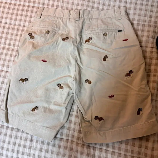 [BUNJANG] Polo Ralph Lauren Bulldog Embroidered Shorts / 폴로 불독 자수 반바지