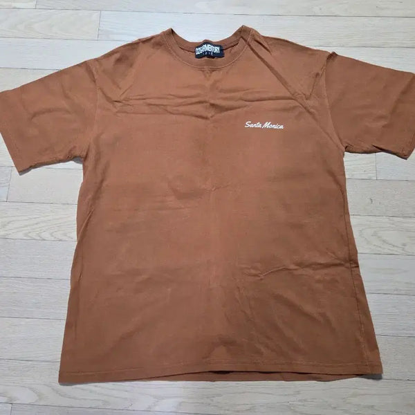 [BUNJANG] Men's Short Sleeve T-Shirt (Brown) / 남자반팔 (브라운, 착샷)
