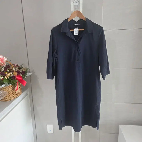 [BUNJANG] PAT Navy Shirt Dress Size 95 / PAT 네이비 셔츠 원피스 95