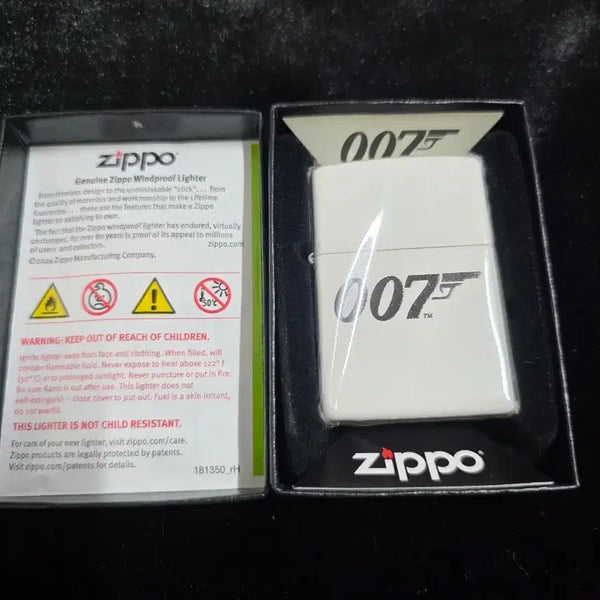 [BUNJANG] Zippo 007 James Bond Limited Edition White Lighter / zippo 지포 007 제임스본드 한정판 화이트 라이터 정품
