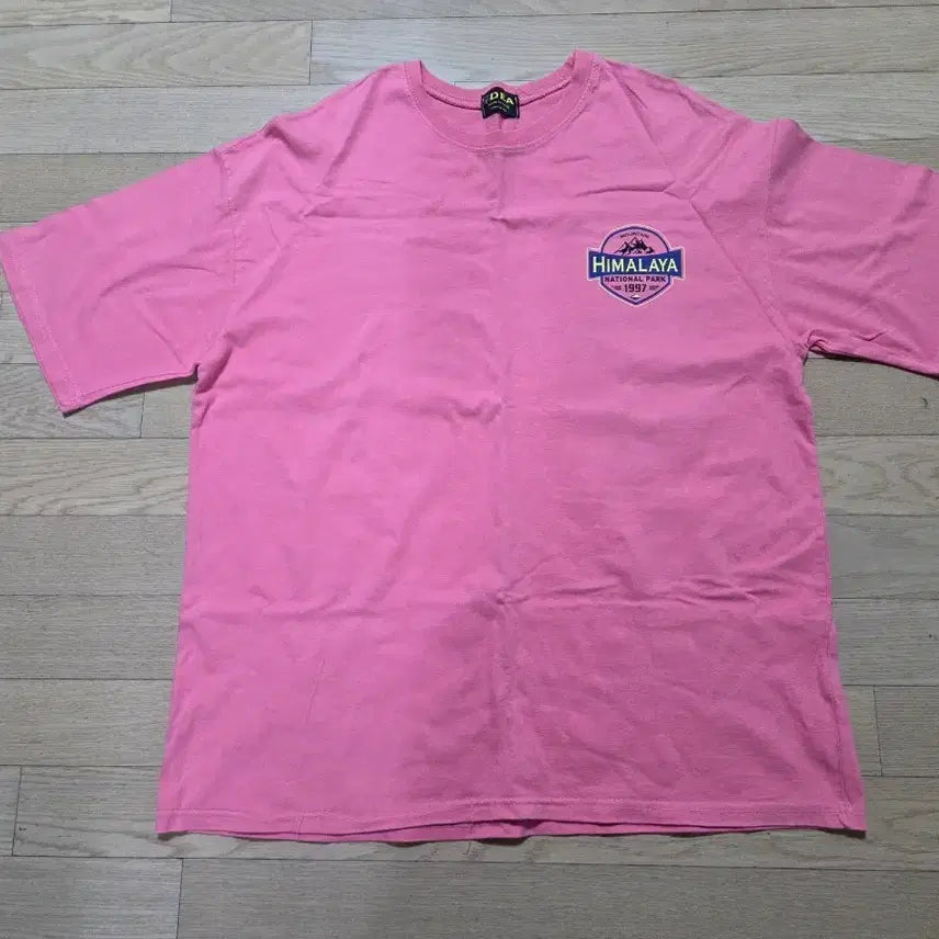 [BUNJANG] Oversized Pink T-Shirt / 남자반팔 (핑크, 착샷)
