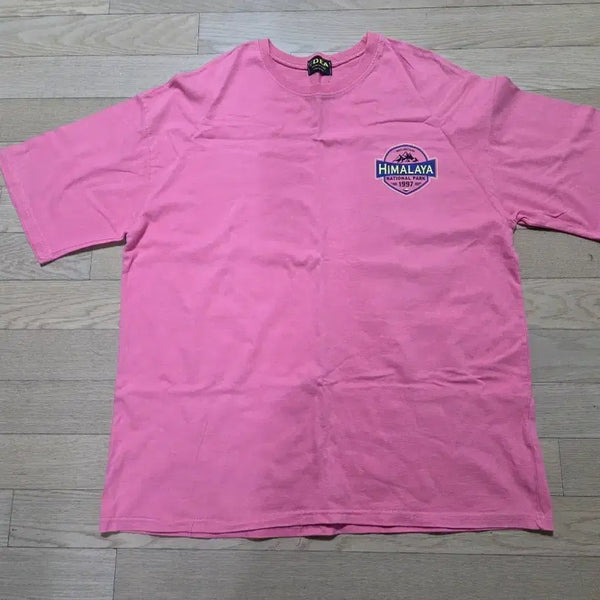[BUNJANG] Oversized Pink T-Shirt / 남자반팔 (핑크, 착샷)
