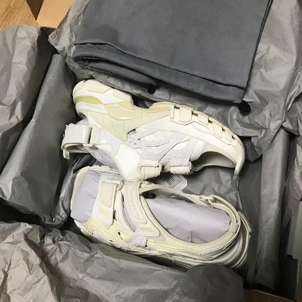 [BUNJANG] Balenciaga Track Sandals White (Vibram Sole Reinforced) / 발렌시아가 트랙 샌들 화이트 36 (비브람 보강)