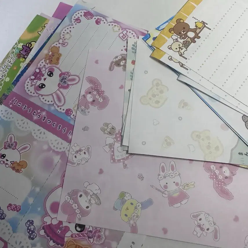 [BUNJANG] Sanrio & San-X Mix Memo Pad Set (20 Sheets) / (20매) 메모지 메모패드 편지지 띵 분철 믹스 산리오 산엑스 헤이세이 아와와 시즈쿠