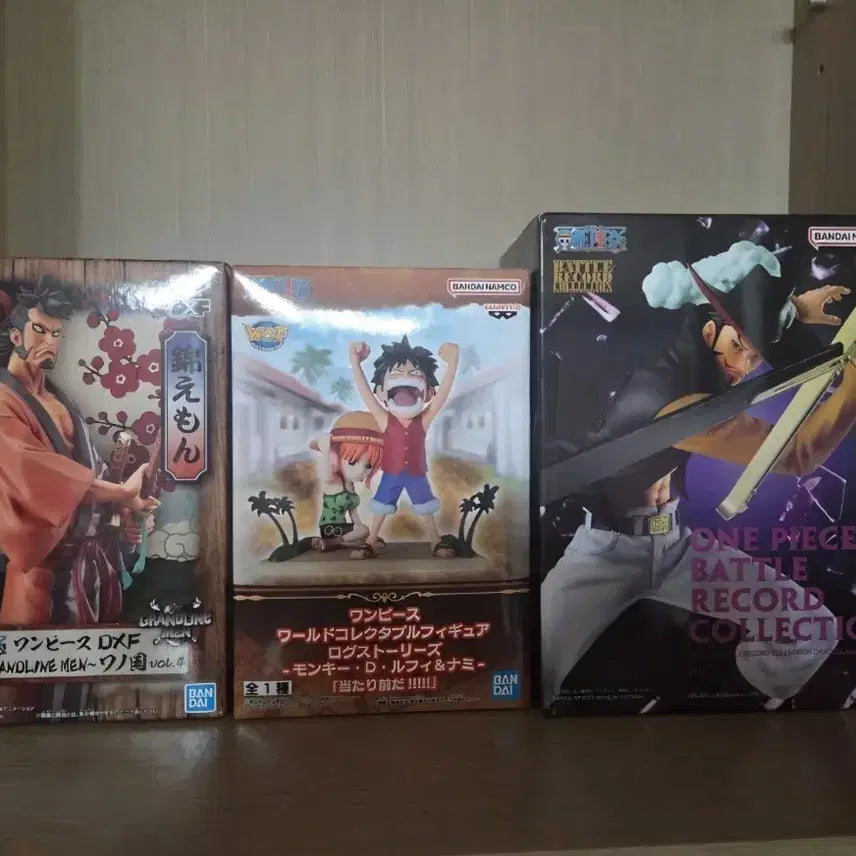 [BUNJANG] Banpresto One Piece DXF/Battle Record Collection Figures (Set of 3, Unsealed) / 반프 원피스 DXF/배틀 레코드 컬렉션 피규어 3종 미개봉