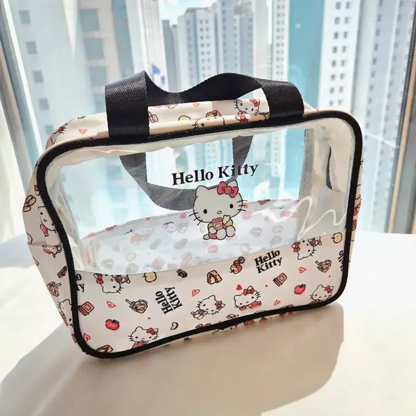 [BUNJANG] Hello Kitty Transparent Mini Bag / Pouch (Black) / (새상품) 헬로키티 투명 미니 가방 / 파우치 블랙