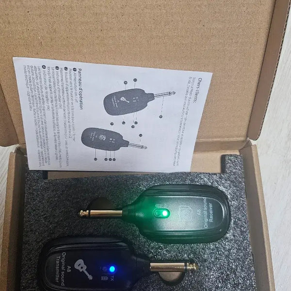 [BUNJANG] A8 Original Sound Wireless Guitar Transmitter Receiver Set / A8 오리지널 사운드 무선 기타송수신기 세트