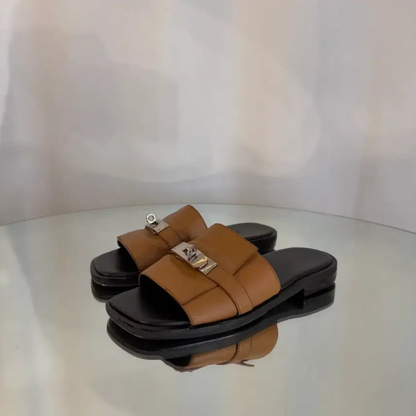 [BUNJANG] Hermes Gabrielle Kelly Mule Slippers Size 39 / 에르메스 가브리엘 켈리 뮬 슬리퍼