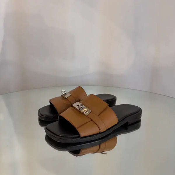 [BUNJANG] Hermes Gabrielle Kelly Mule Slippers Size 39 / 에르메스 가브리엘 켈리 뮬 슬리퍼