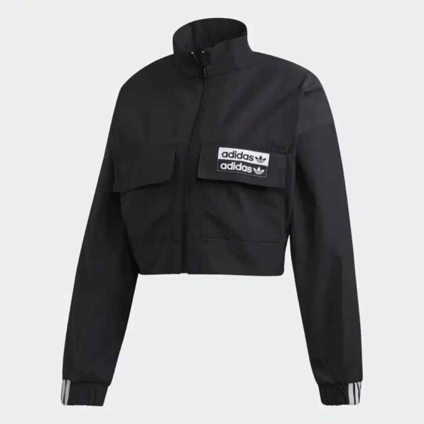 [BUNJANG] Adidas Cropped Track Top Jacket Black ED7444 / 일본정품) 아디다스 크롭 자켓 블랙 트랙탑 ED7444