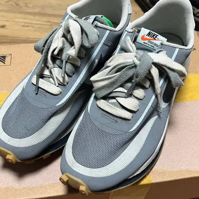 [BUNJANG] Nike Sacai LD Waffle Cool Grey / 나이키 사카이 ld 쿨그레이 255-260