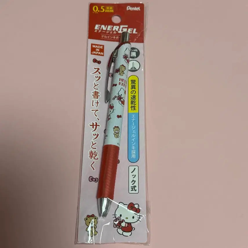 [BUNJANG] Pentel Hello Kitty EnerGel 0.5mm Black Gel Pen / 펜텔 헬로키티 에너겔 0.5mm 검정색 볼펜