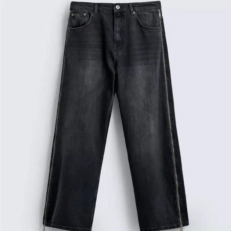 [BUNJANG] Zara Flare Fit Zipper Denim Jeans / 자라 플레어핏 지퍼 데님 진 34