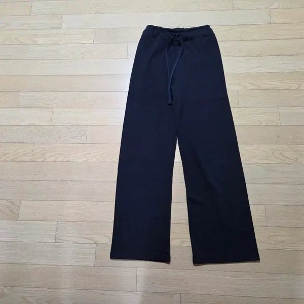 [BUNJANG] Dark Navy Straight Fit Lightweight Training Pants / (미사용, 착샷) 트레이닝 팬츠