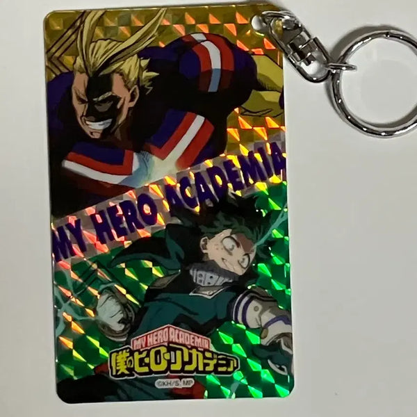 [BUNJANG] My Hero Academia Izuku Midoriya & All Might Card Keyring / 히로아카 나히아 미도리야 올마이트 카드 키링