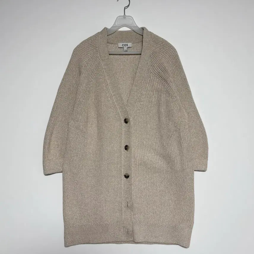 [BUNJANG] COS Ribbed Long Half Cardigan Ivory S / 코스 가디건