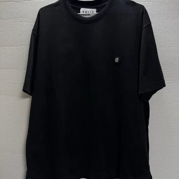[BUNJANG] Solid Homme Black Logo T-Shirt / 솔리드옴므 블랙 반팔티