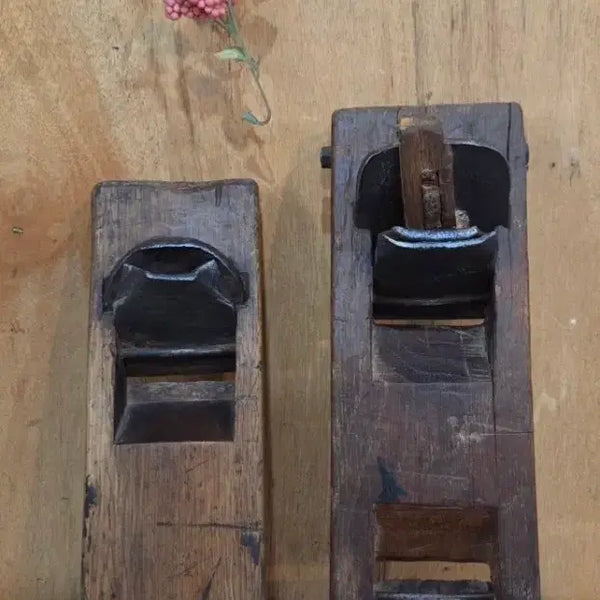 [BUNJANG] Vintage Wooden Hand Plane Set / 땟물좋은 나무 대패 2점