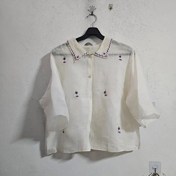 [BUNJANG] Mosijusury Geori (Ramie Embroidered Belt) / 모시자수저고리