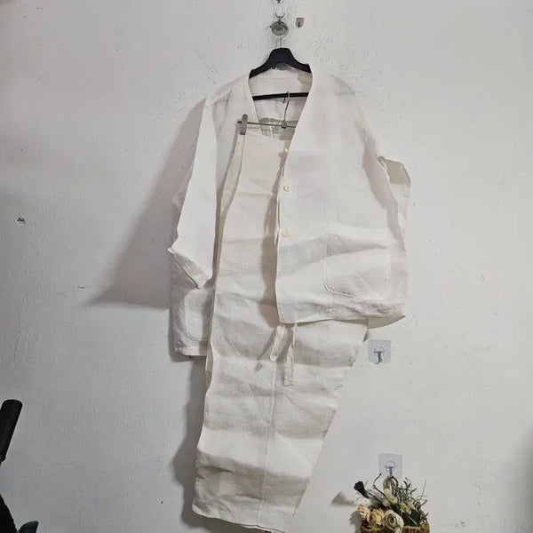 [BUNJANG] Men's Wide Linen Hanbok Set / 남자와이드모시한벌