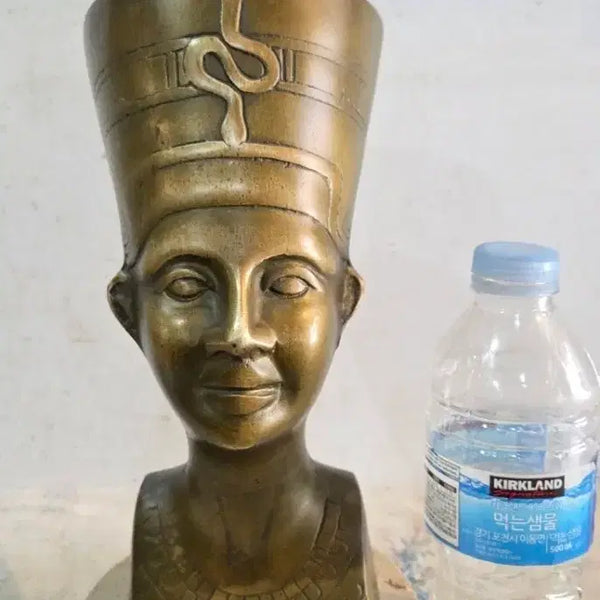 [BUNJANG] Antique Bronze Bust of Nefertiti / 옛날 브론즈 / 네페르티티 흉상