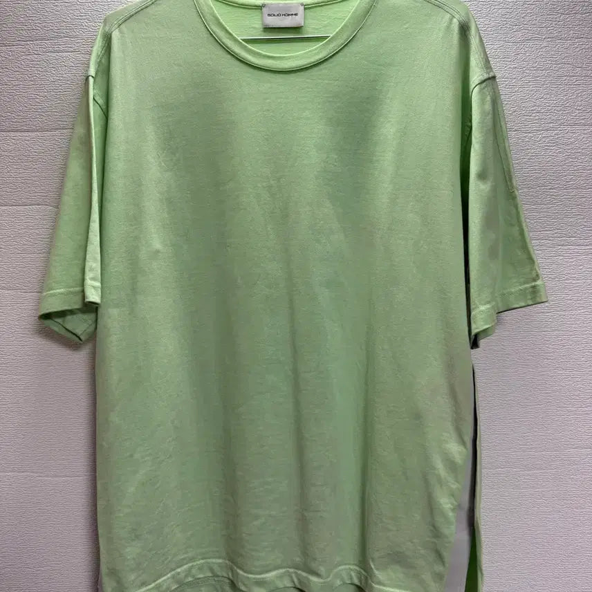 [BUNJANG] Solid Homme Mint Short Sleeve T-Shirt / 솔리드 옴므 반팔 티셔츠 민트색.