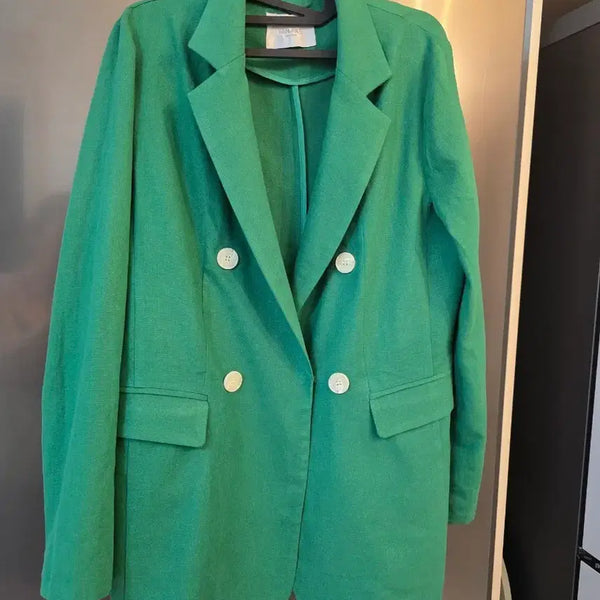 [BUNJANG] Banake Green Double Jacket / 반에이크 그린더블 자켓