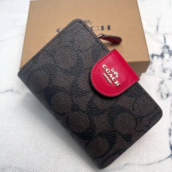 [BUNJANG] Coach Signature Pattern Medium Wallet / C0082 신형 여성용 중장지갑