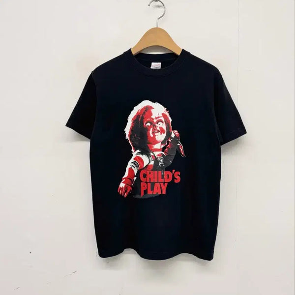 [BUNJANG] Chucky Child's Play Graphic T-Shirt Black / 처키 차일드플레이 반팔 티셔츠 블랙