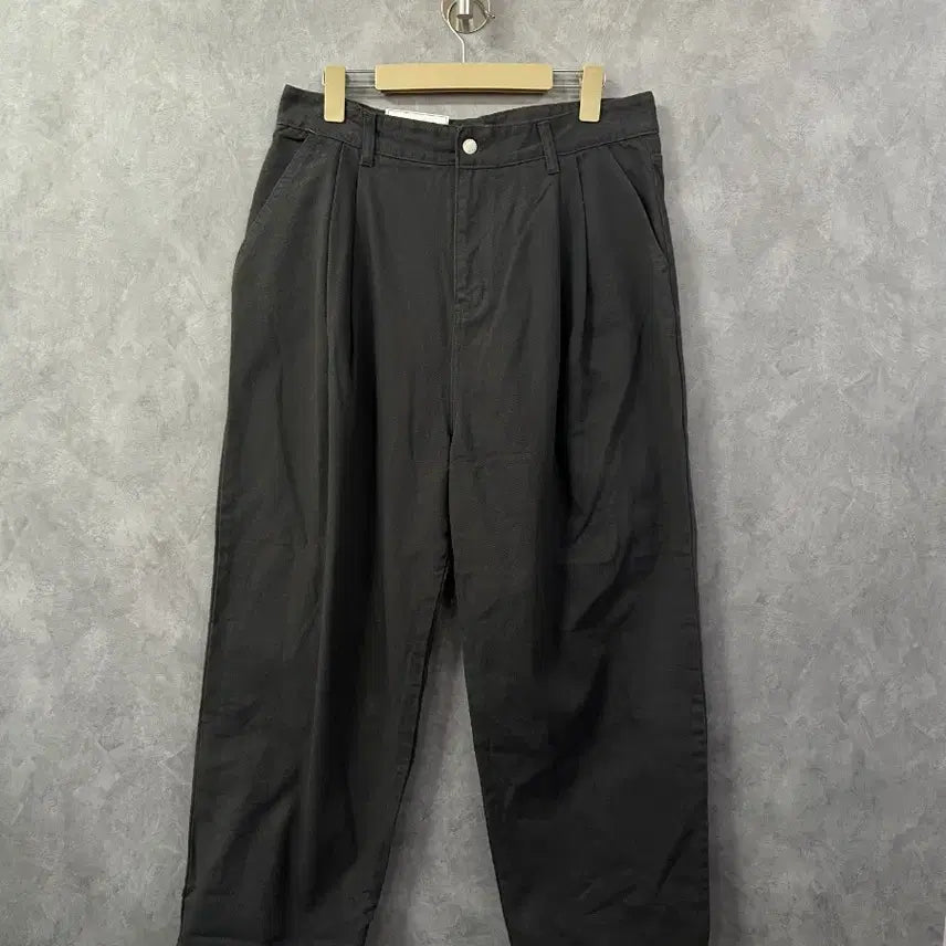 [BUNJANG] Basic Pintuck Wide Pants - Black / 기본 핀탁 와이드 팬츠 블랙 새상품 32