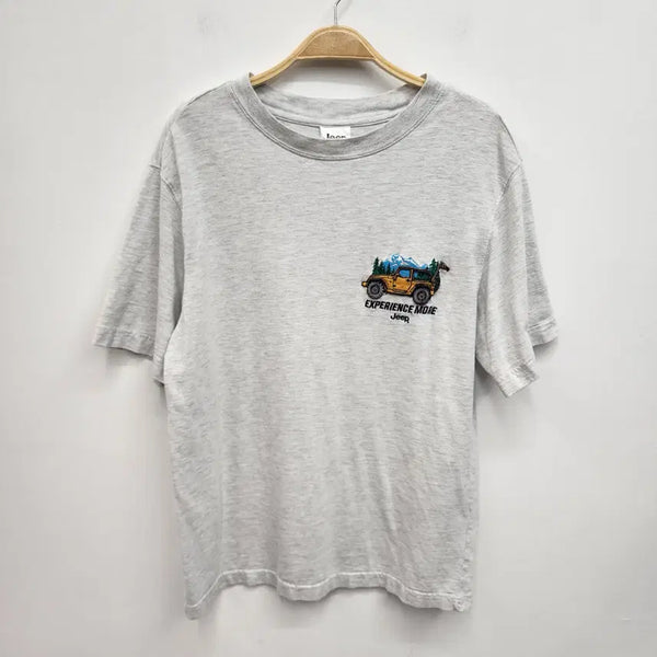 [BUNJANG] Jeep Women's T-Shirt Light Grey Size M (95) / 지프 여성 티셔츠 95사이즈
